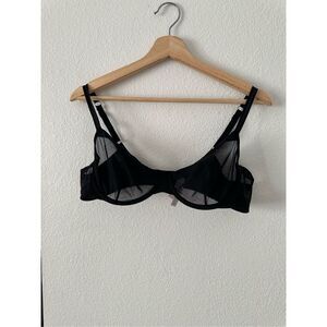 Auden black mesh bra